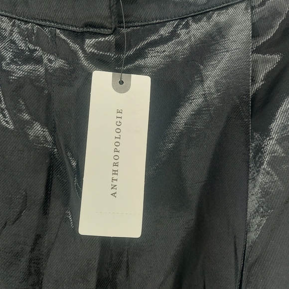 Anthropologie Current Air Robin Black High Rise Pleated Trouser Pants - Picture 3 of 8